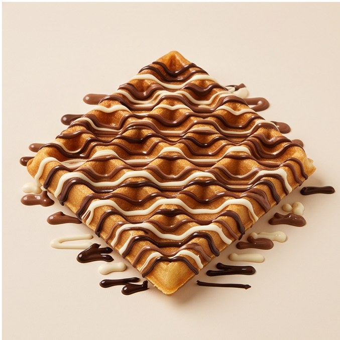 Gaufre trois chocolat