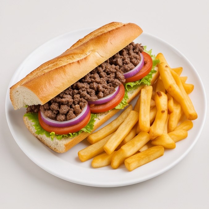 Sandwich viande hachée
