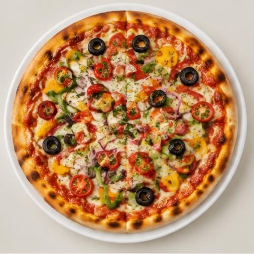 Pizza composée